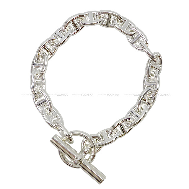 HERMES エルメス ブレスレット シェーヌダンクル PM 19コマ シルバー