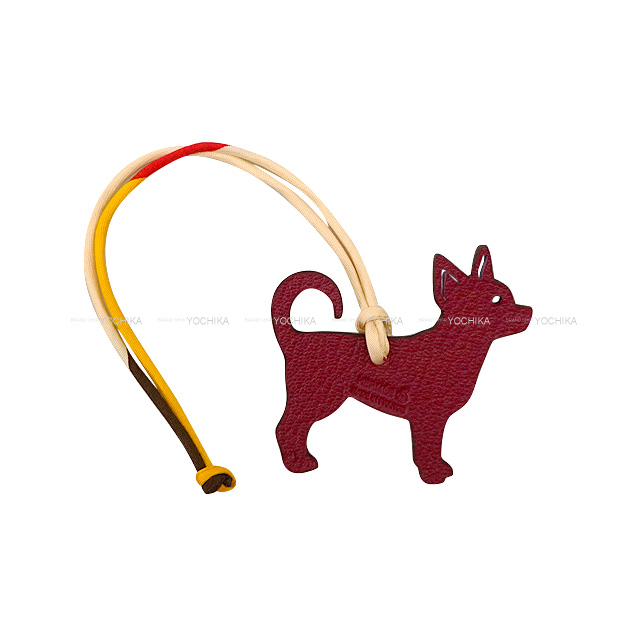 HERMES エルメス バッグチャーム プティアッシュ チワワ 犬 ブルー
