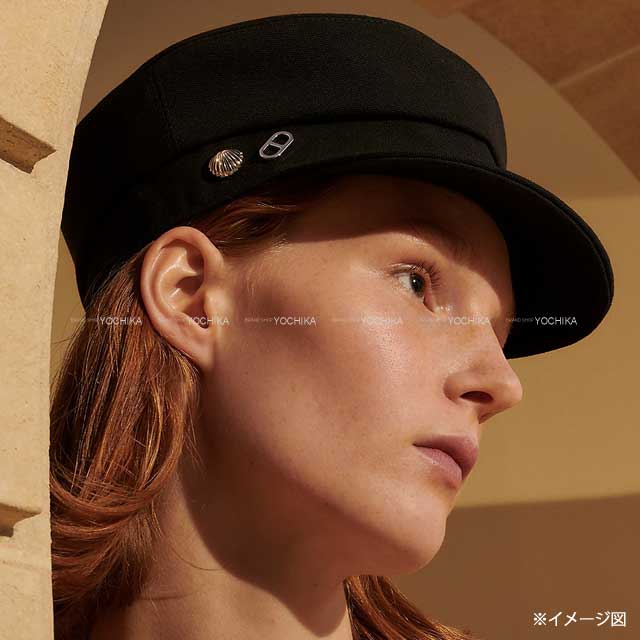 HERMES エルメス ハット 57 チャコールグレー HERMES エルメス ハット