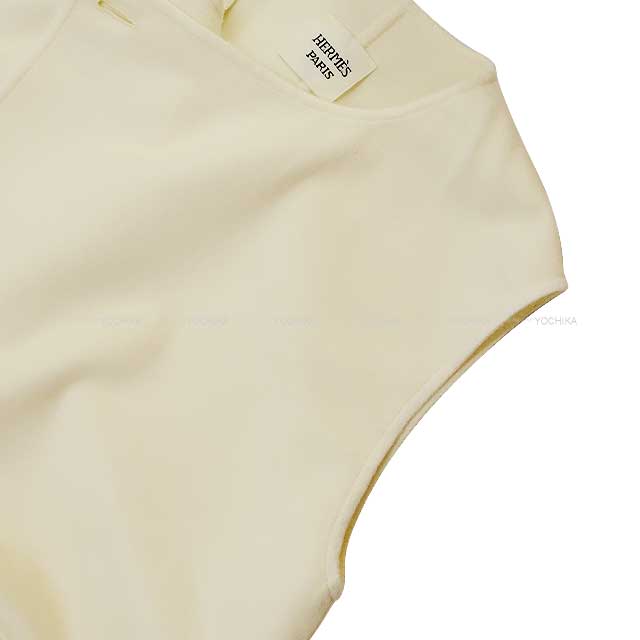 HERMES エルメス ベスト レディース ロング ジレ セリエボタン付