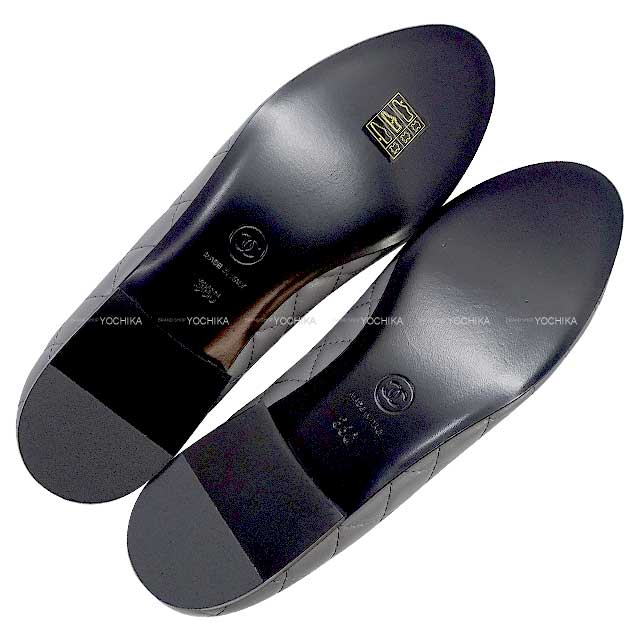 2018年 CHANEL シャネル バレエシューズ マトラッセ ココマーク リボン