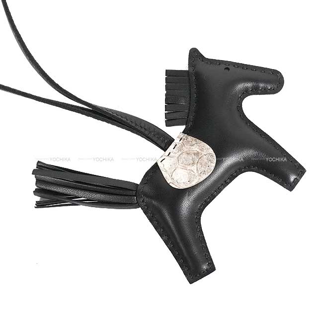 HERMES エルメス バッグチャーム ロデオ PM タッチ 黒 (ブラック