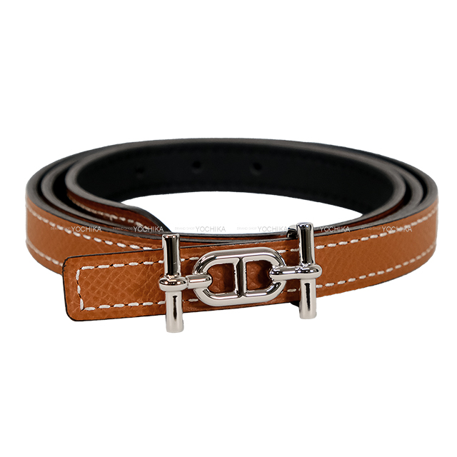 HERMES エルメス ベルト ベルト13 アンクル シェーヌダンクル 黒