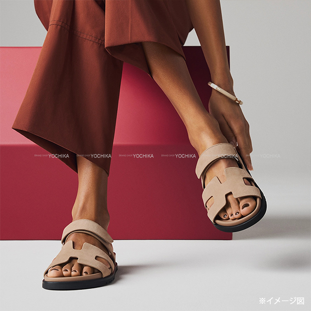 HERMES エルメス サンダル シプレ ベージュサーブル シェーブル