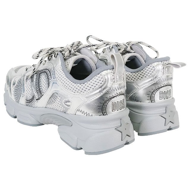 Dior ディオール 靴 スニーカー メッシュ ラミネート レザーエフェクト