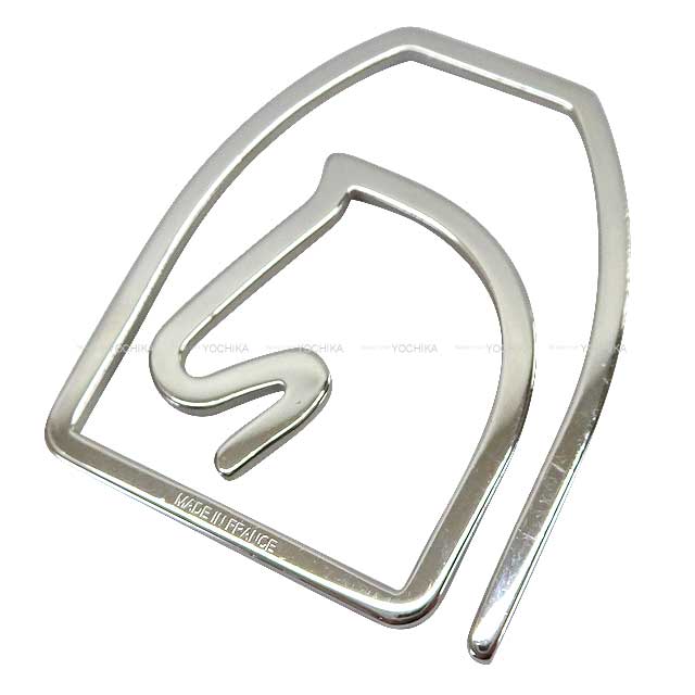 HERMES エルメス マネークリップ エケストル シルバー パラディウム