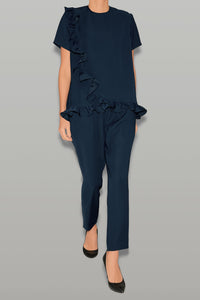 ハーフスリーブラップフリルブラウス – YOKO CHAN