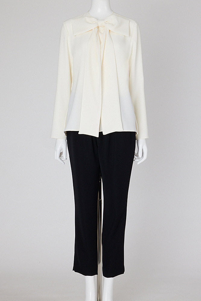 YOKO CHAN'24 ポイントカラーブラウス ホワイト✳︎未使用