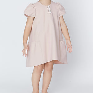 パフスリーブバックティアードパールドレス – YOKO CHAN