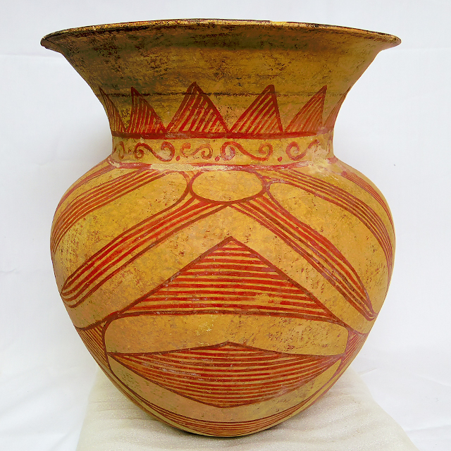 土器骨董 大 タイ王国バンチェン遺跡出土品？ 彩色尖状土器｜特選画廊