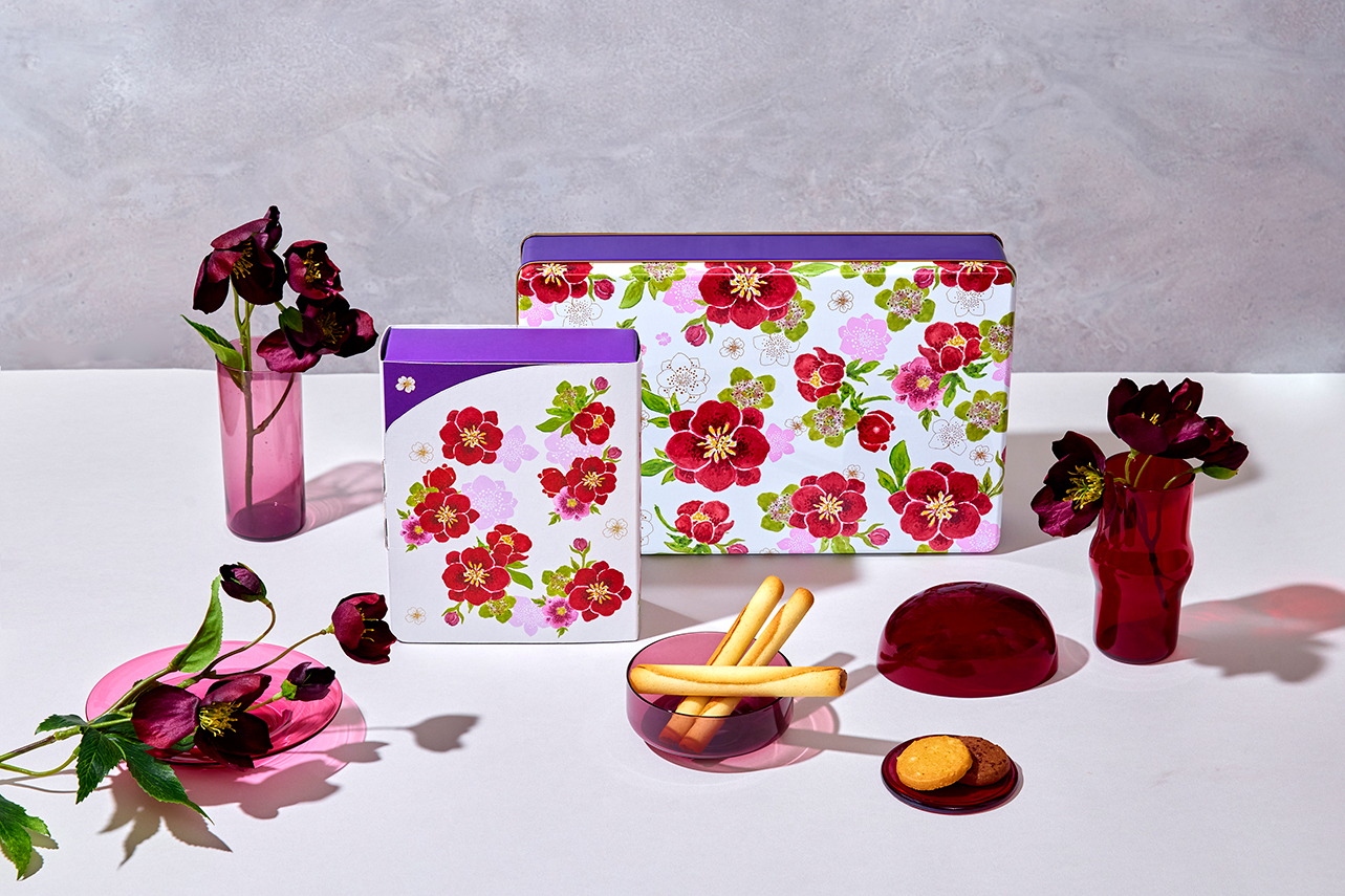 ヨックモックと日比谷花壇がコラボで贈る四季シリーズギフト第4弾 艶や