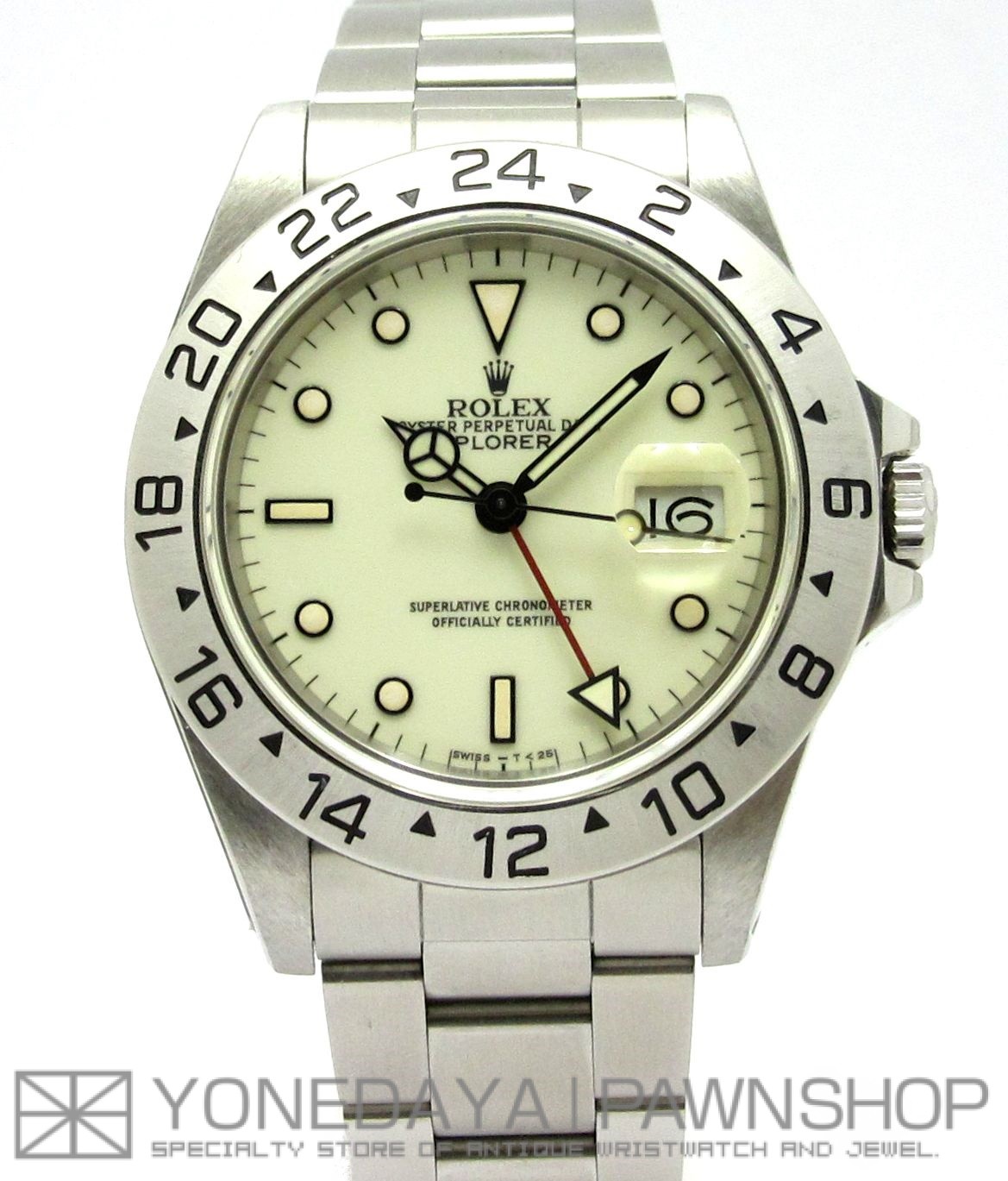 ロレックス（ROLEX） ”希少アイボリー文字盤” エクスプローラーII Ref