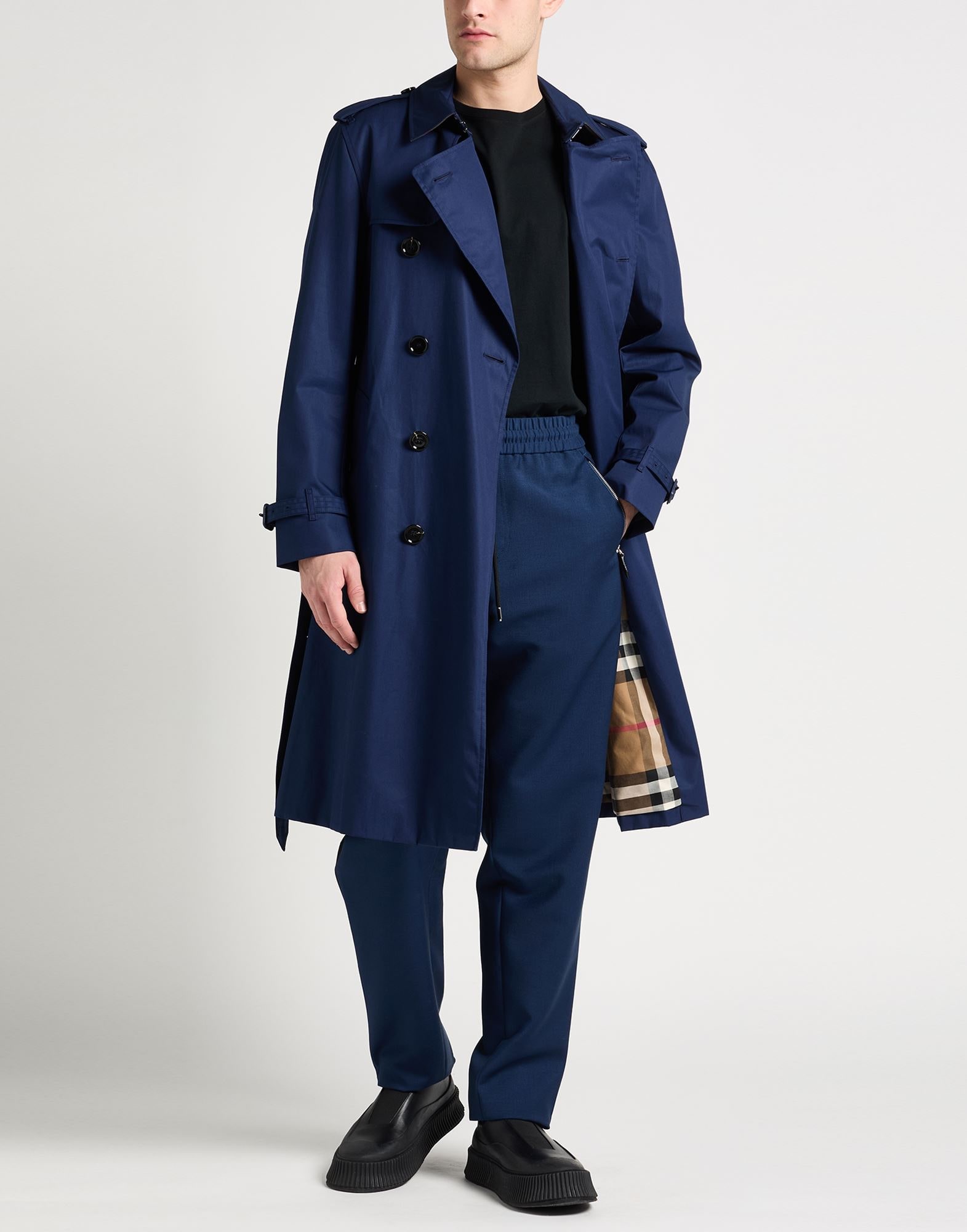 BURBERRY コート＆ブルゾン | トレンチコート ネイビー メンズ | YOOX