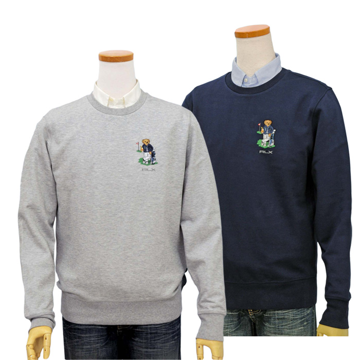 ポロゴルフ ラルフローレン メンズポロベア刺繍 トレーナー送料無料