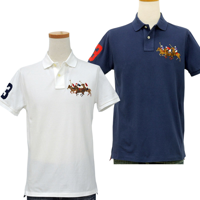 POLO ラルフローレントリプルポニー半袖ポロシャツ送料無料 半袖ポロ