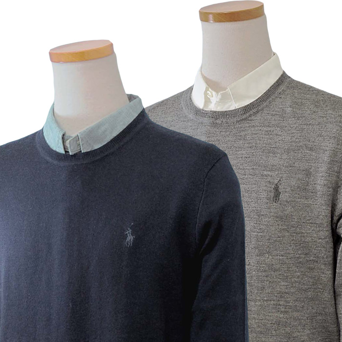 POLO ラルフローレンウール クルーネック セーター セーター、カ