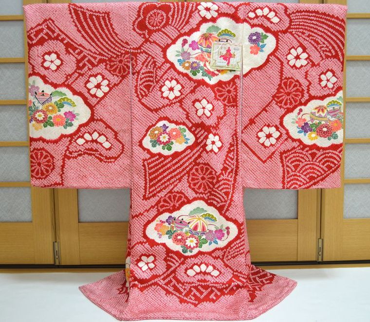 お宮参り 【正絹夏物】『絽お宮参り着物』長襦袢付き 夏物 絽 正絹