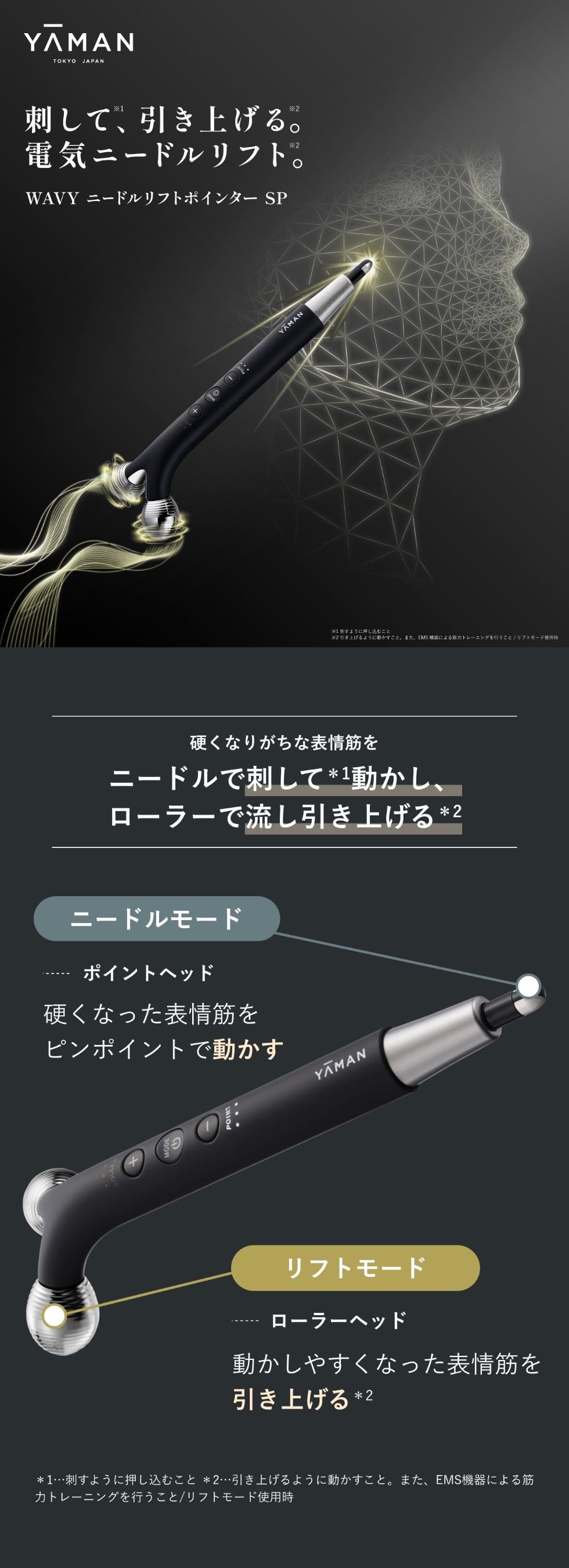 WAVY ニードルリフトポインター SP｜ヤーマン公式通販サイト