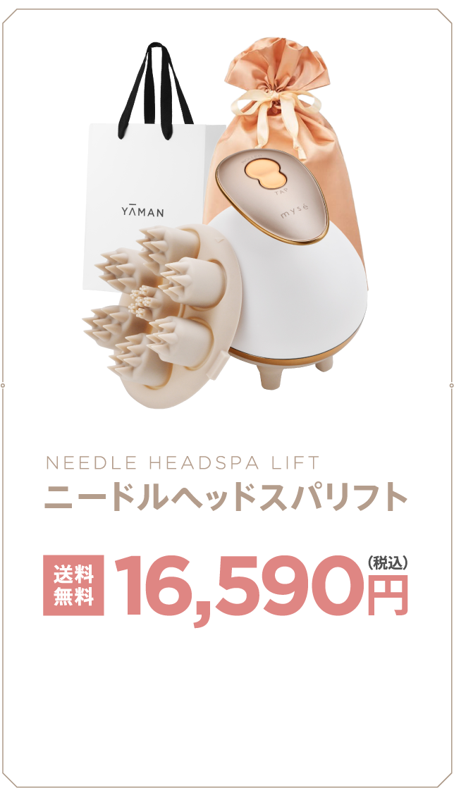 頭も顔もリフトケア。ニードルヘッドスパリフトシリーズ｜mysé(ミーゼ