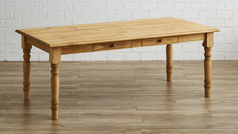 ダイニングテーブル 180X80 パイン材 無垢 Pine Furniture 【テーブル