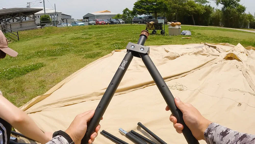 設営方法】モーニンググローリーTCを二又化するDODフタマタノキワミ