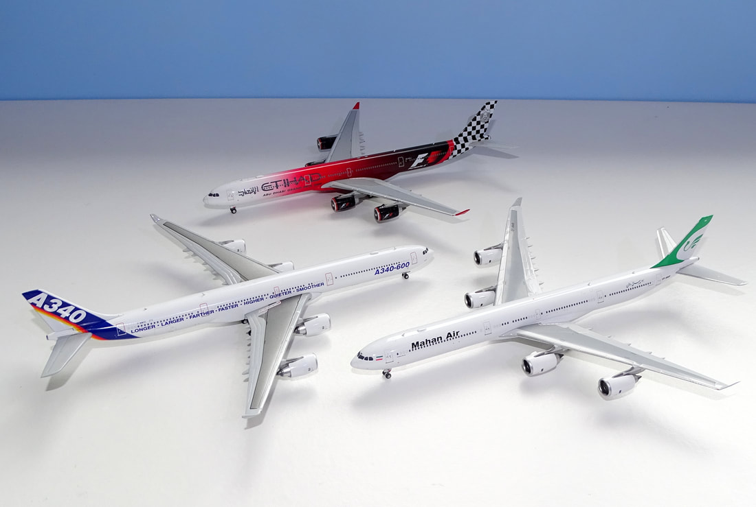 Airbus A340-600 1:400 Scale Detailed Mould Comparison Review