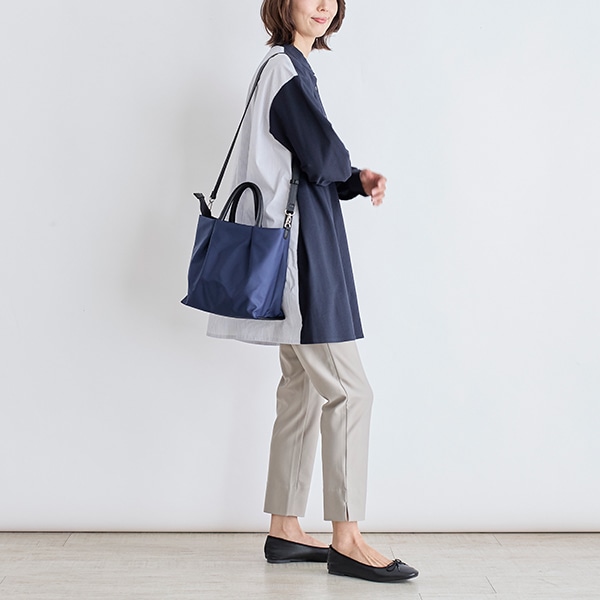 2wayトートバッグ 撥水(ネイビー)｜バッグ・ポーチ｜料理家 栗原はるみ