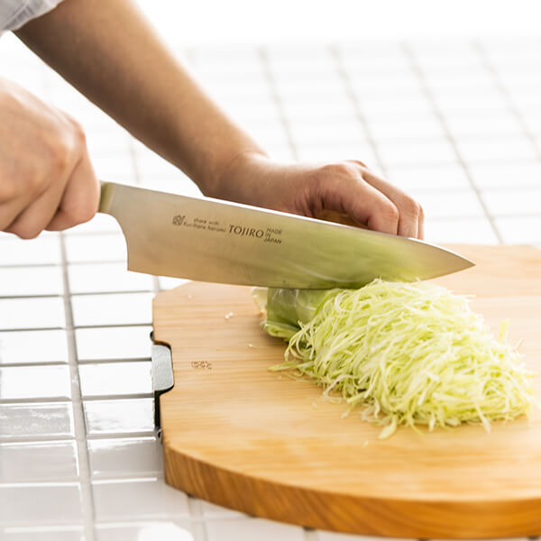 ゆとりの空間×TOJIRO PRO複合材ぶどう柄キッチンナイフ L｜包丁