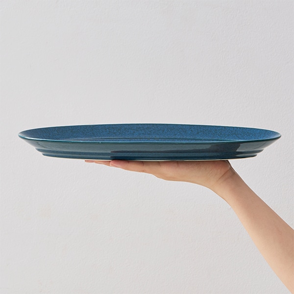 オーバルプレート 大 ブルー｜皿・プレート｜料理家 栗原はるみ レシピ