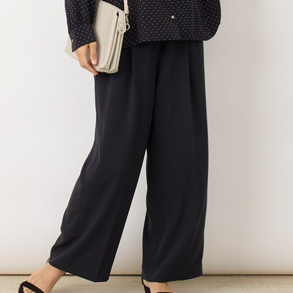 TRダブルクロスストレッチイージーパンツ(M ネイビー)｜SALE