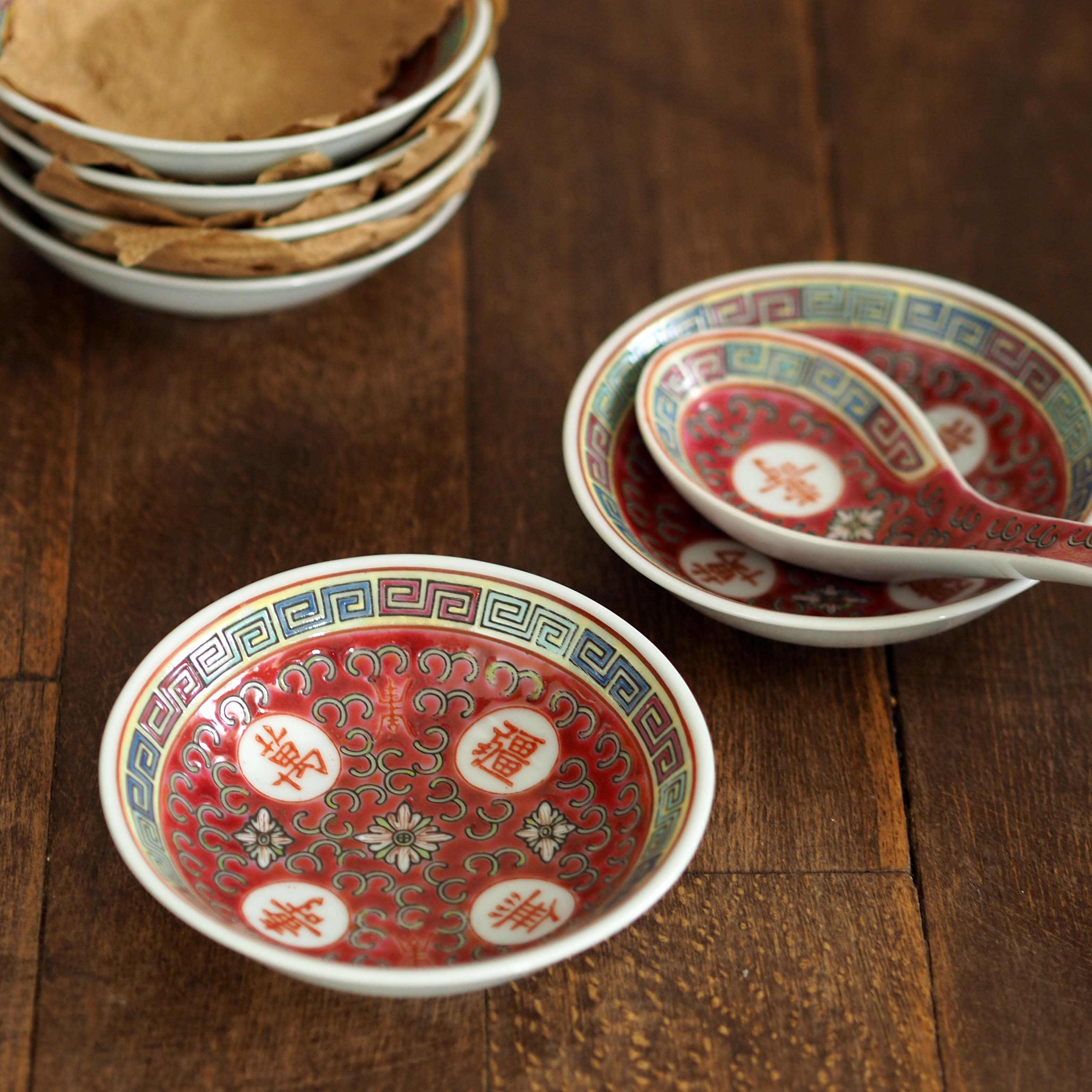 朱赤の小皿10センチ 景徳鎮 – Yuu oriental