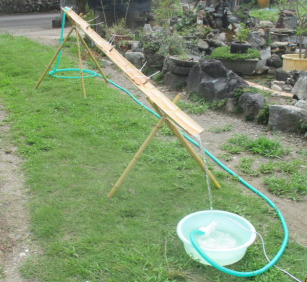 循環式流しそうめん竹セット3mの商品情報 流しそうめん用竹セット