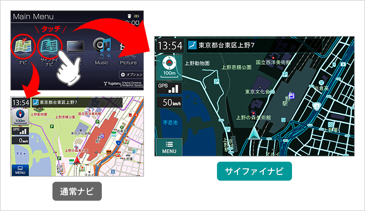 MOGGY YPB742 ナビゲーション｜ポータブルナビゲーション/カーナビ