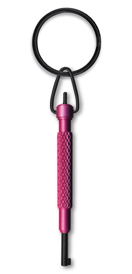 ZT10-PNK Aluminum Swivel Key – Pink – Zak Tools
