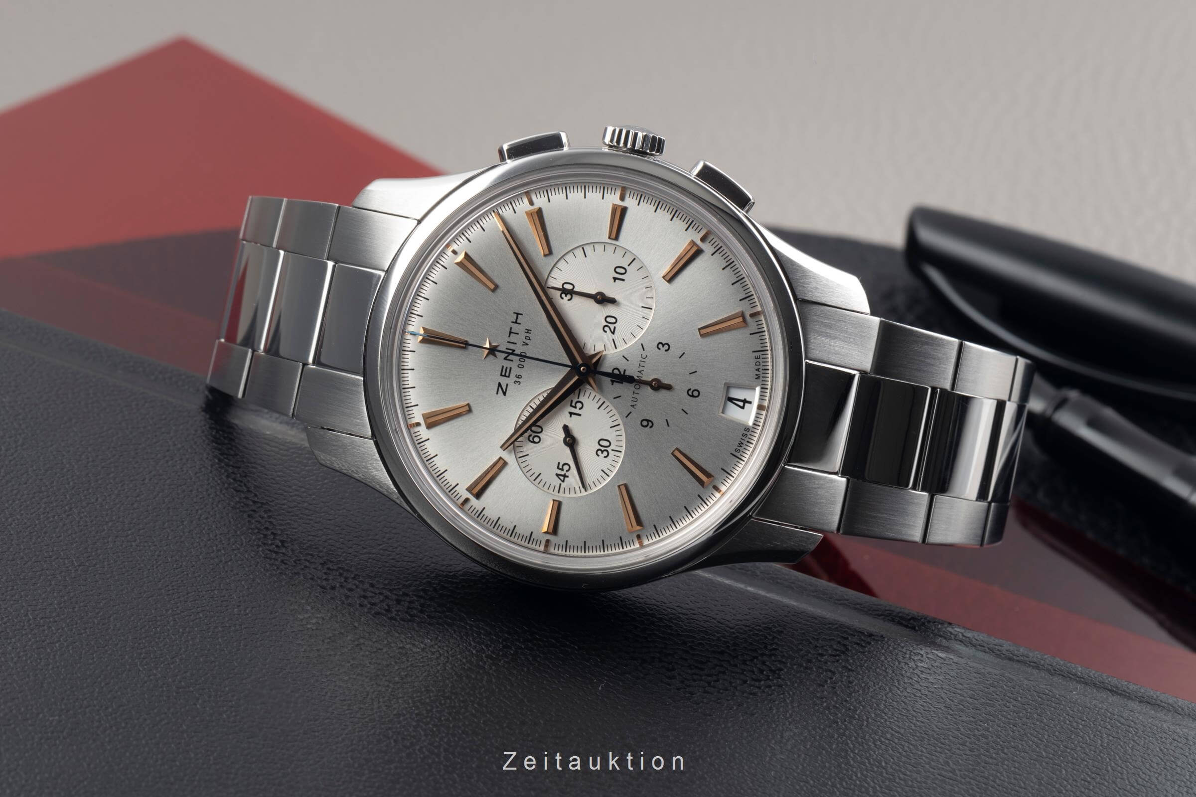 Zenith Captain chronograph steel automatic Kal. 400 Ref. 03.2110