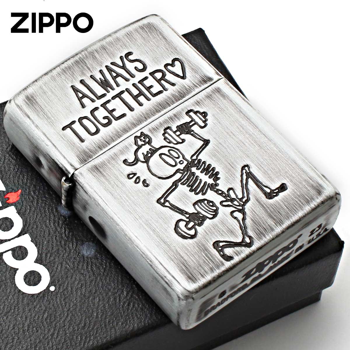 Zippo ジッポー スカル ドクロ 骸骨 ユーズド仕上げ FUNNY SKULL USED