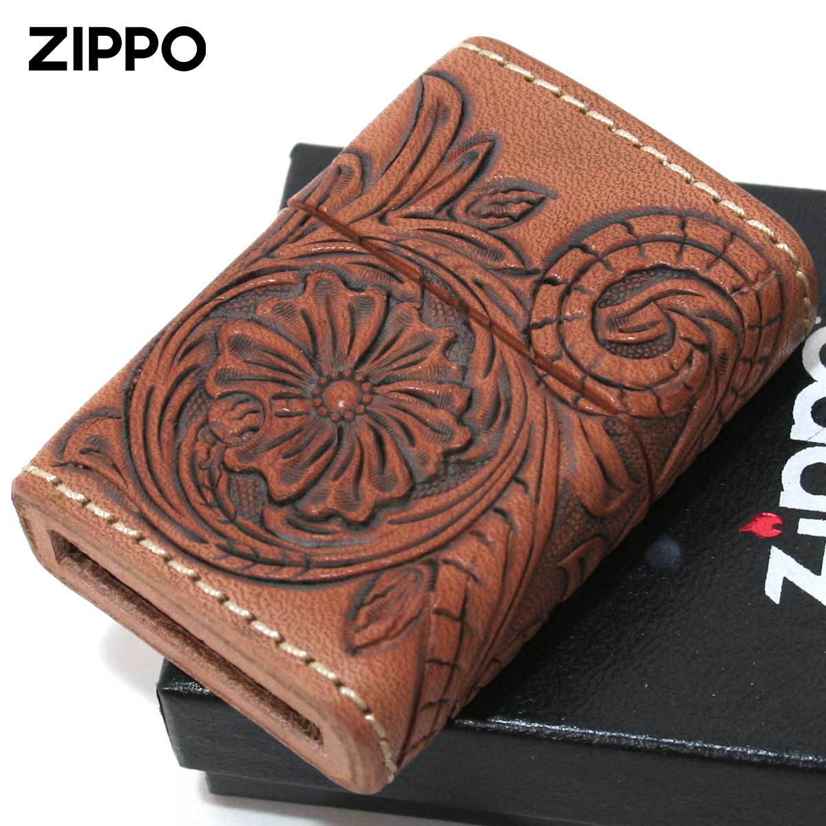 Zippo ジッポー 革巻き レザー ワークス カオス Leather Works CHAOS