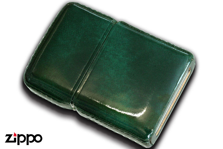 Zippo ジッポー アドバンテックレザー グリーン｜Zippo専門店