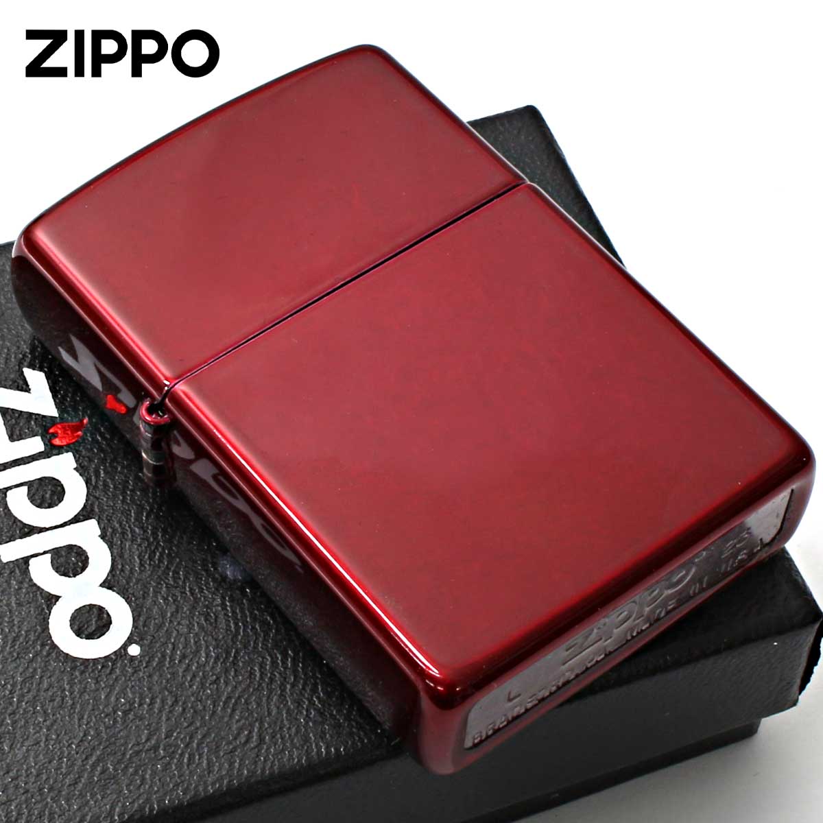 Zippo ジッポー レッド 無地 キャンディーアップルレッド Candy Apple