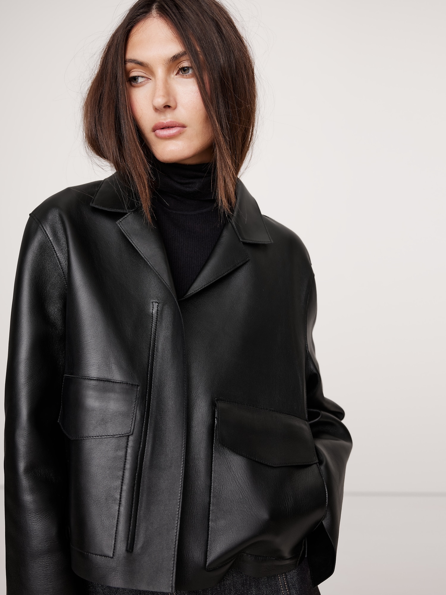 BANANA REPUBLIC公式オンラインストア | ボンデッドレザージャケット