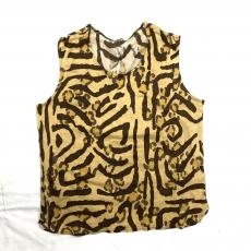 伊太利屋/長袖ニット/レオパード/カシミヤ×アンゴラ/ブラウン/の高価