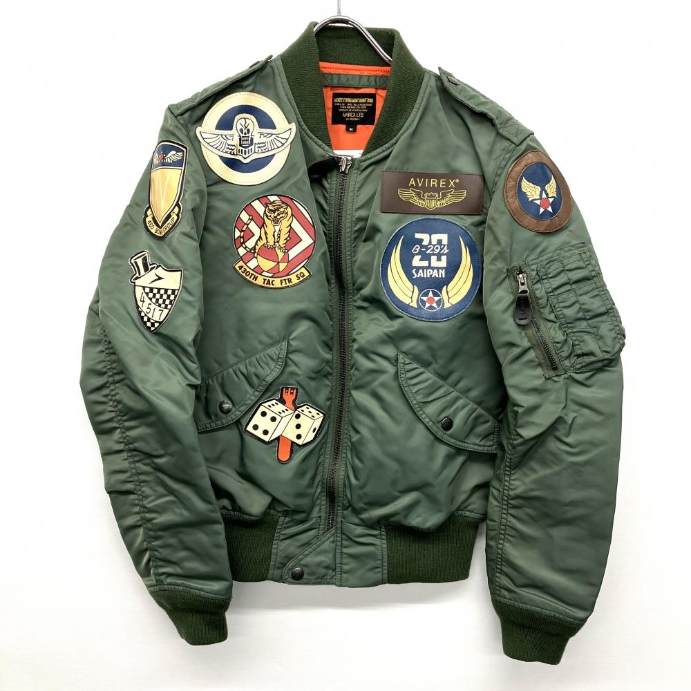 アヴィレックス/トップガンフライトジャケット/L-2B TOP GUN/カーキ