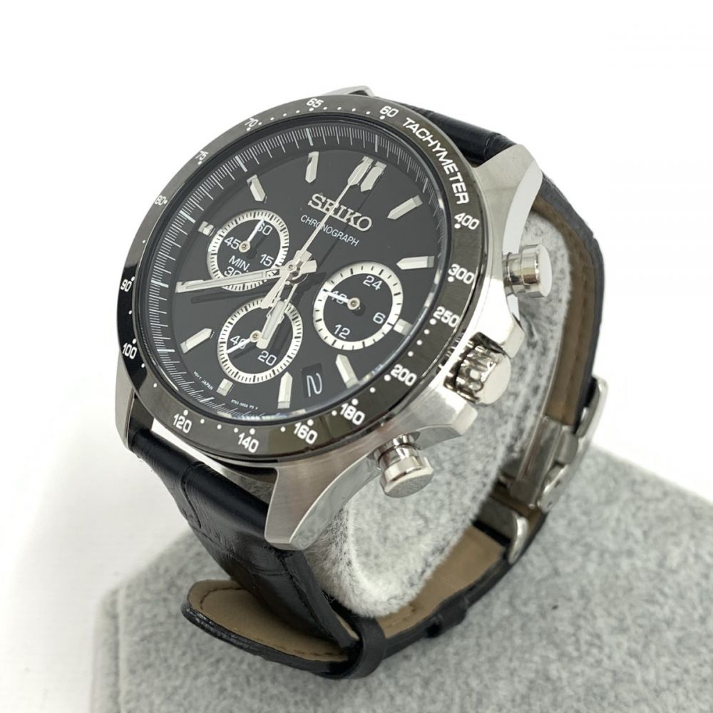 セイコー/腕時計/クロノグラフ/8T63-00D0/ブラックの高価買取