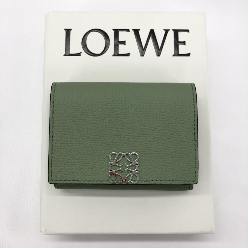 ロエベ/三つ折り財布/ロエベ 三つ折り財布/アナグラム/トライ