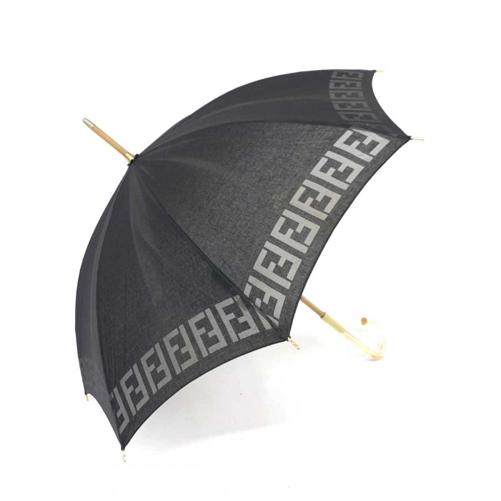 FENDI 長傘 ⭐️正規品 FENDI フェンディ 長傘 雨傘 FF ズッカ柄 木製