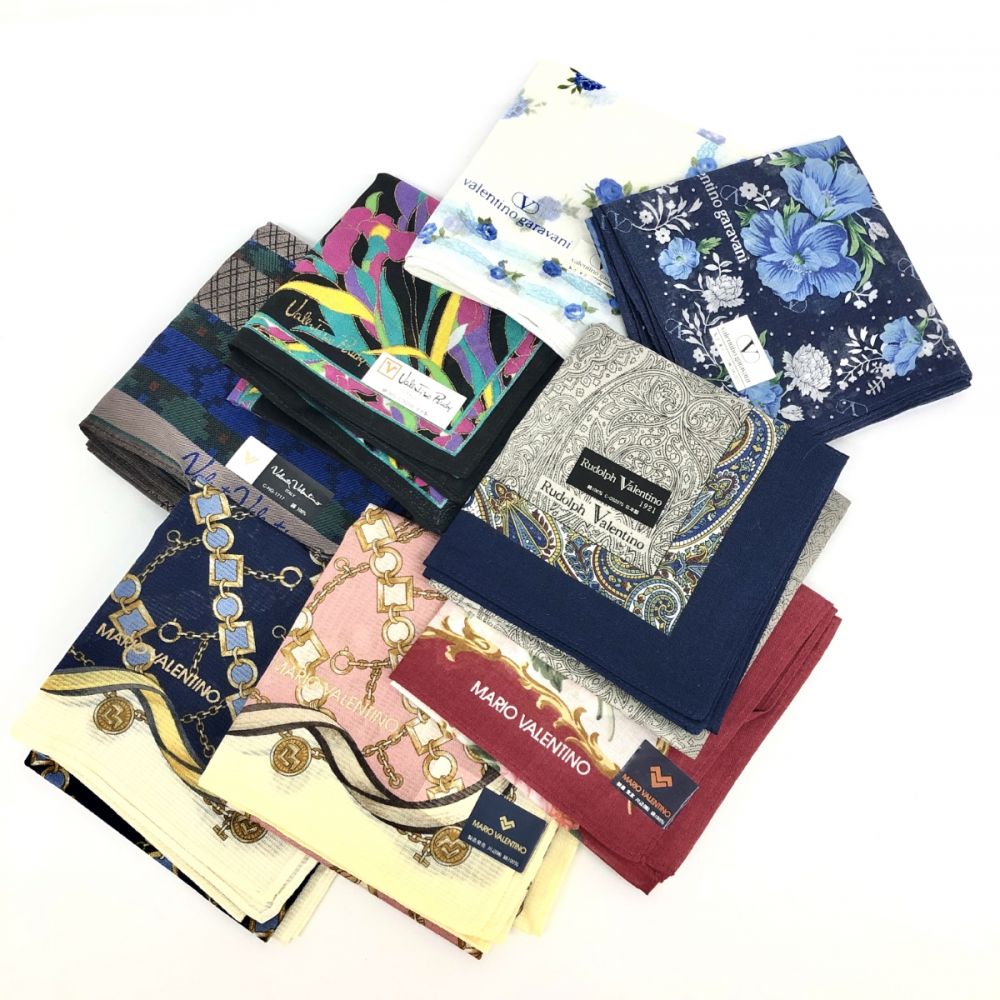 ヴァレンティノ系/ハンカチ8枚/ヴァレンテニノガラバーニ/マリオ