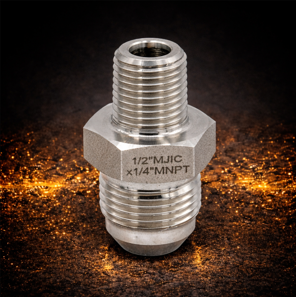 MJIC X MNPT | Stainless Steel 316 Fittings | Various Sizes
