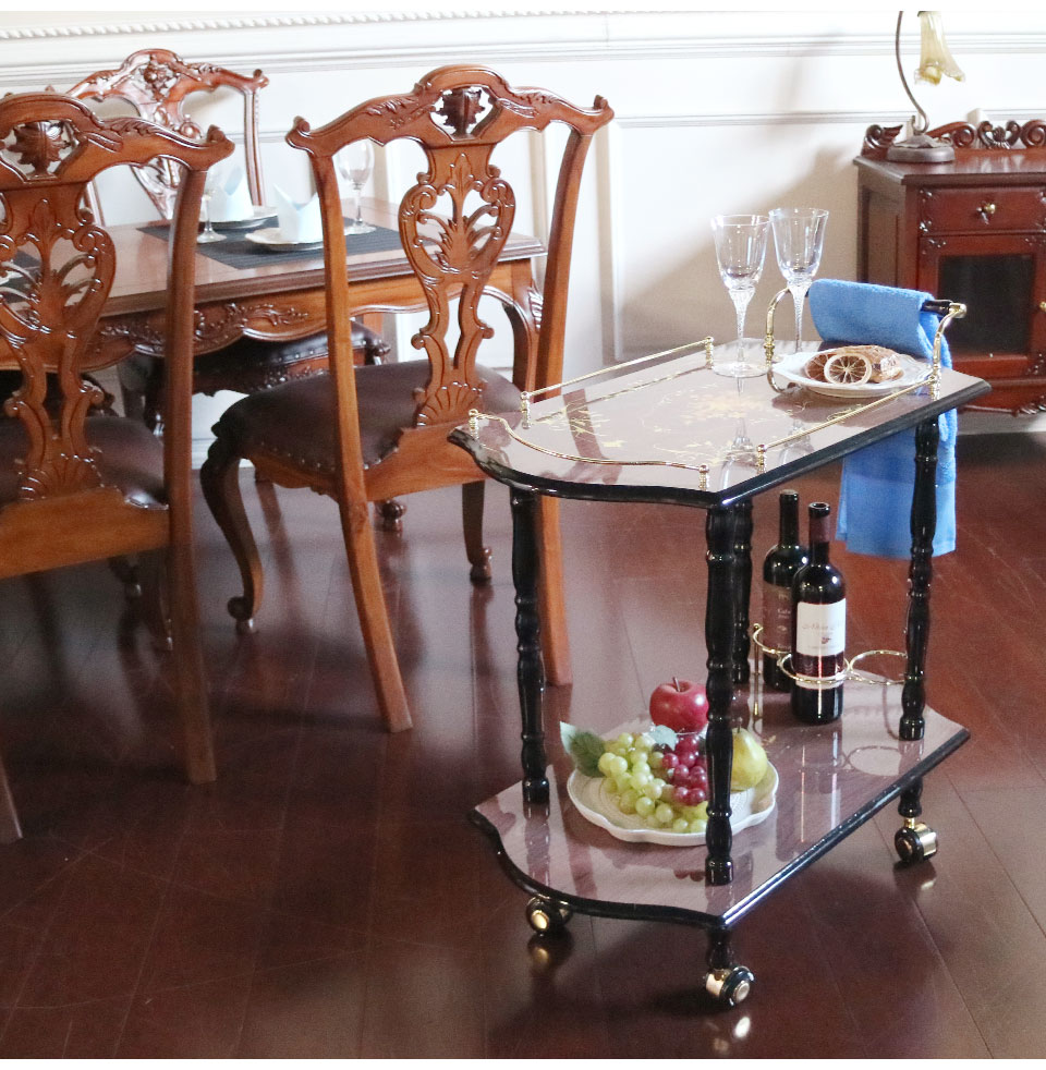 イタリアンスタイル 象嵌ワゴン 組立式｜おしゃれ家具通販 Y-KAGU