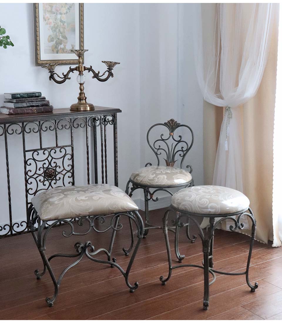 良品✨ イタリア アンティーク スツール オットマン 猫脚 ロココ調