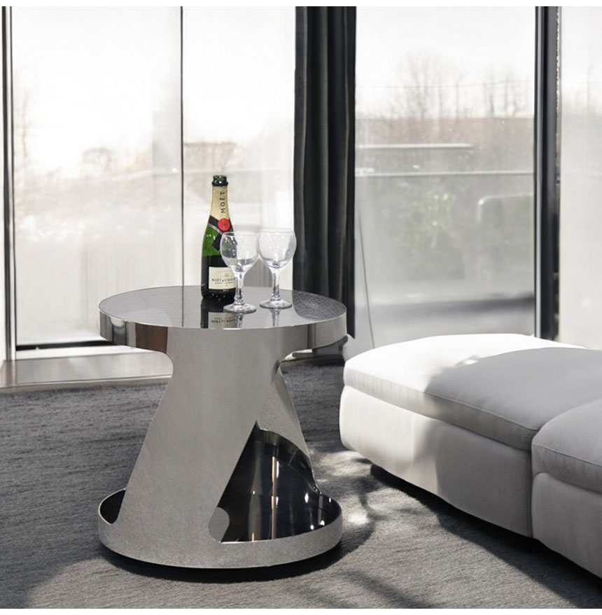 N】サァラ麻布 オルセニゴ ガラス サイドテーブル コーヒーテーブル N